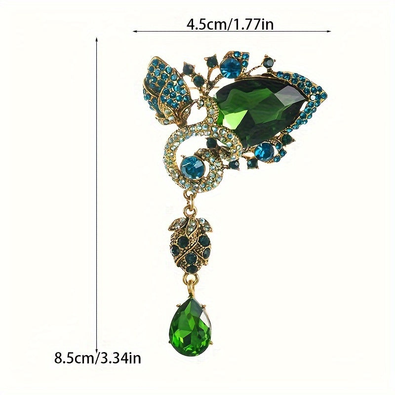 Elegant Rhinestone Butterfly Brooch for Weddings and Special Events