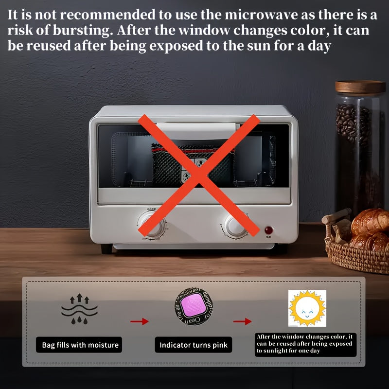 Пакет силиконового осушителя для автомобиля 600 Вт, многоразовый поглотитель влаги для авто