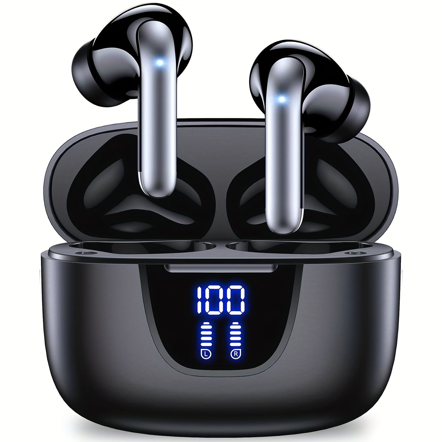 Auriculares inalámbricos con altavoces de 13MM, cancelación de ruido, control táctil, larga duración de batería para iPhone Android gaming