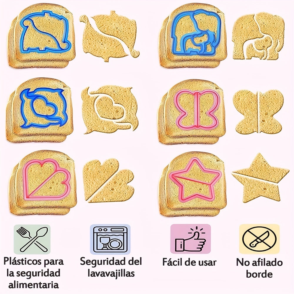 Набор из 32 машинок для резки сэндвичей с веерными вилками, включая 10 машинок для резки форм без использования бисфенола А, 12 оптовых машинок для резки фруктов и овощей из нержавеющей стали и 10 вилок для фруктов.