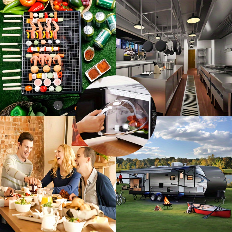 Microwave Splash Cover BPA-Free Plastic Transparent Heat Resistant Reusable Airtight Easy to Clean