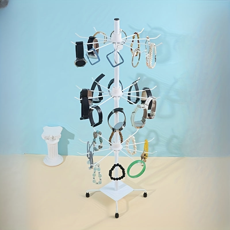 Крутящаяся подставка для украшений, держатель для подвесок из железа, органайзер для хранения