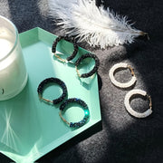 Women's Sparkling Crystal Diamond Hoop Earrings Large Circular Jewelry Gift