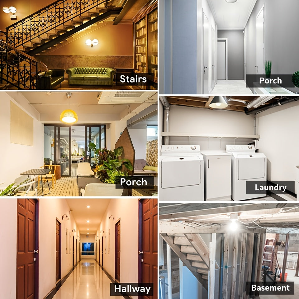 18W LED Motion Sensor Ceiling Light Bulbs E27 Infrared Hardwired Indoor