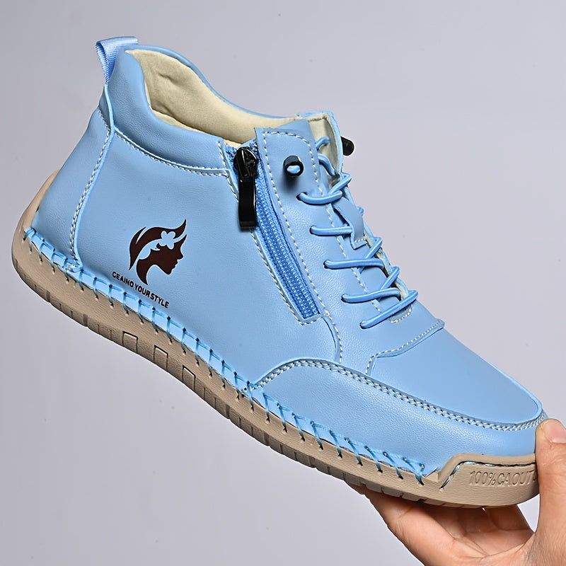 Women's Low-Top Slip-On Sneakers Non-Slip Rubber Sole Breathable Fabric All-Season