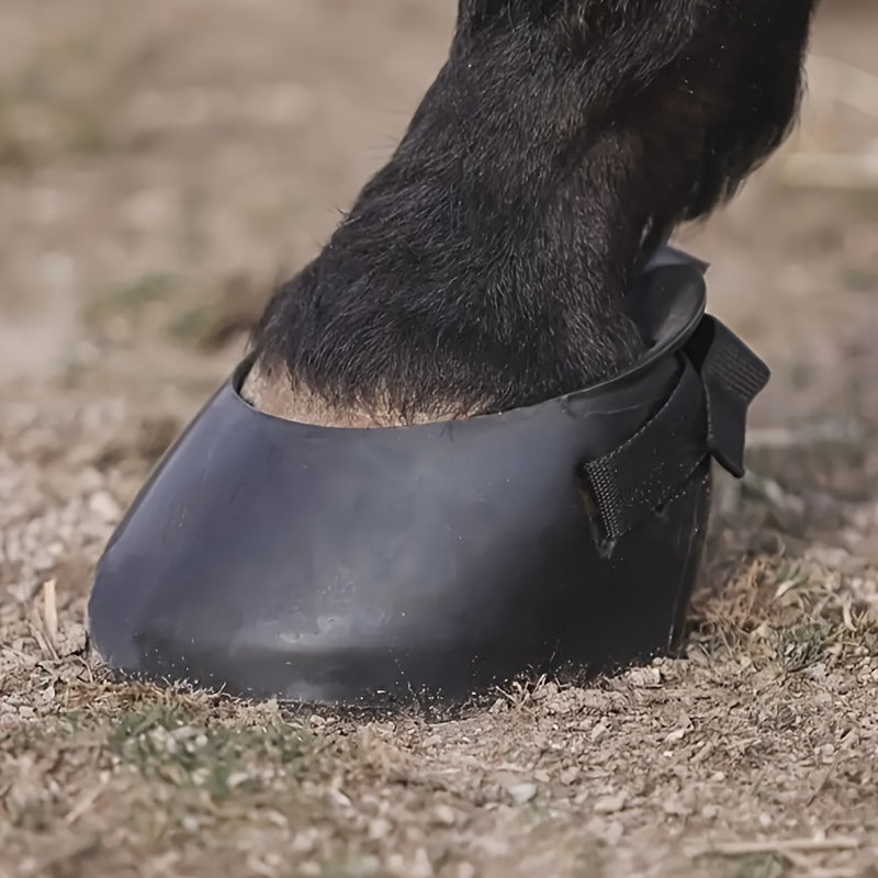 Pair Rubber Horse Hoof Protectors for Dirt and Feces Prevention
