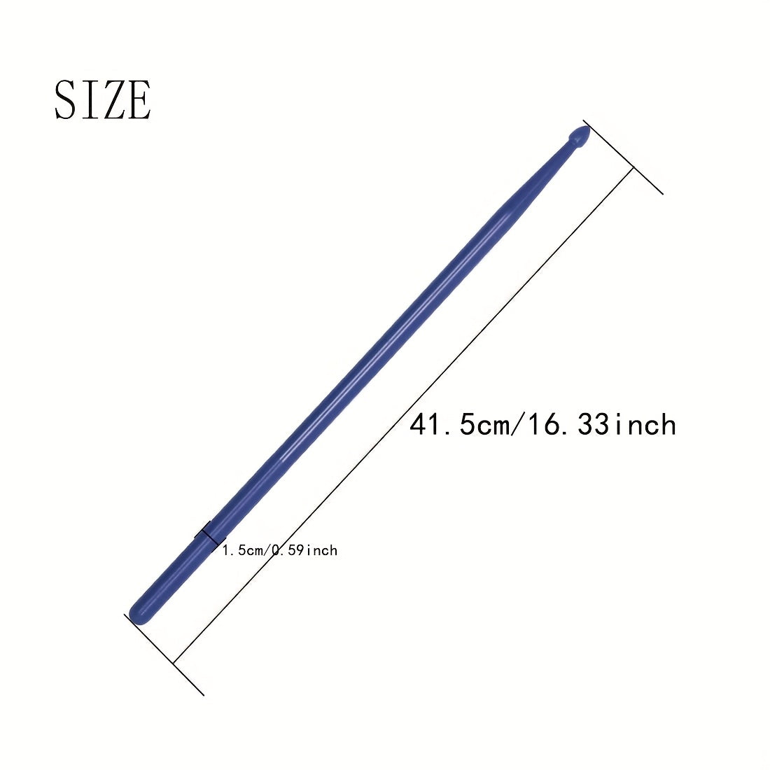 Fluorescent Nylon Drumsticks Set 5A Glow in Dark Jazz Performance and Beginner