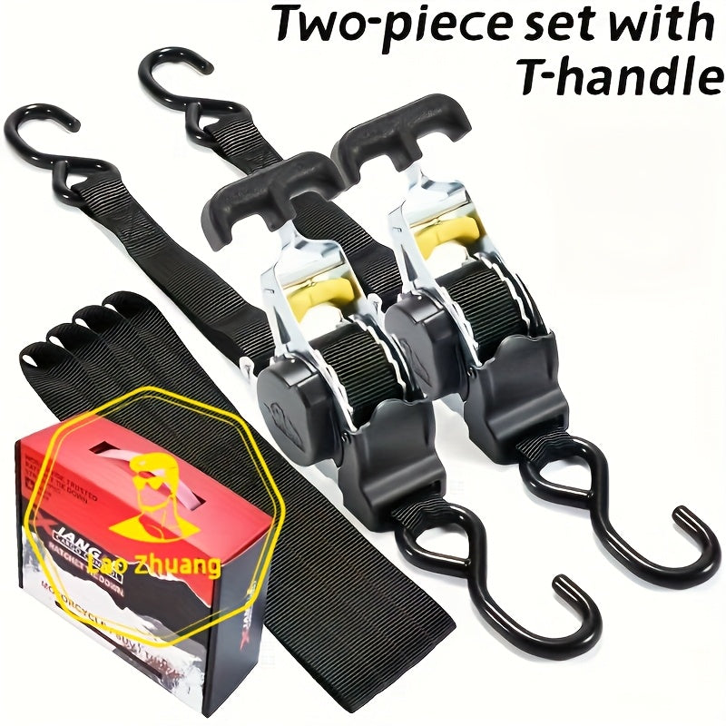 Qaytariladigan yuk straplari po'latdan tayyorlangan, bardoshli mototsikl yuklarini xavfsiz qilish uchun