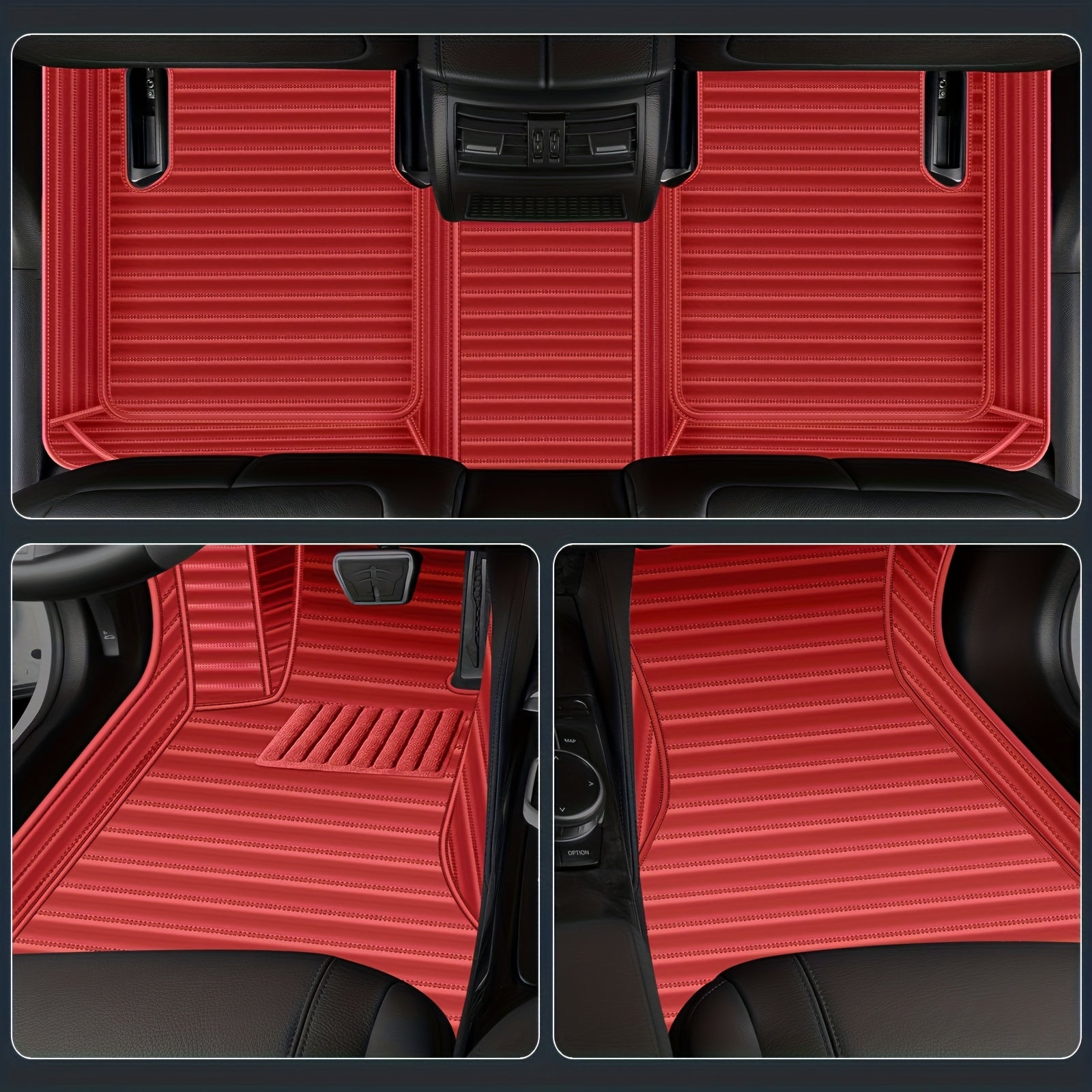 Car Floor Mats Full Set Waterproof All-Weather Car Carpet Luxury Stylish
