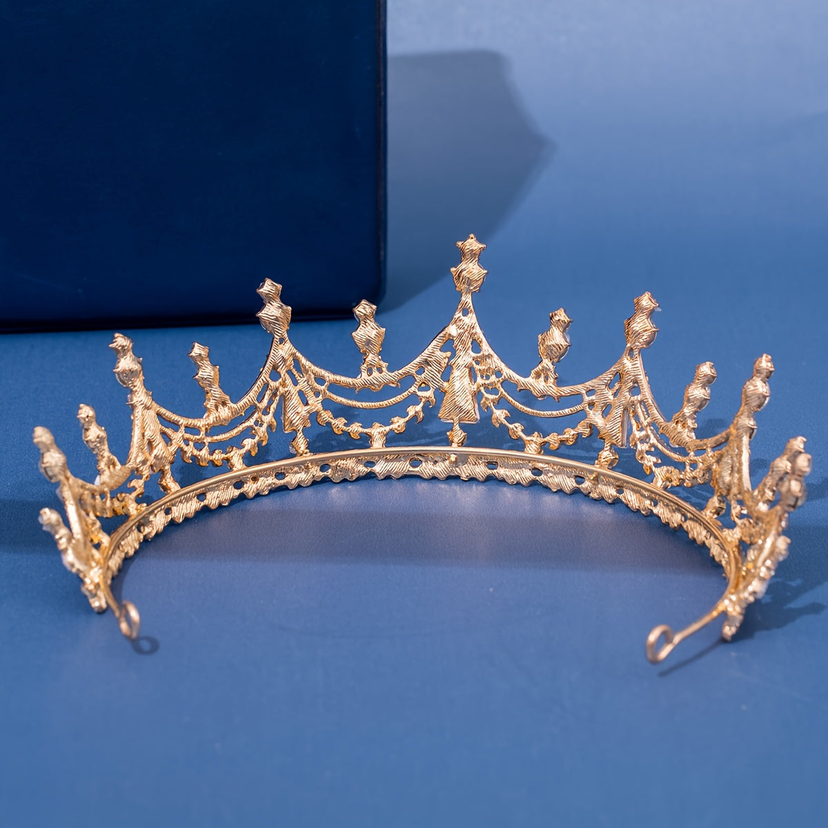 Diadema de novia con tiara de pedrería para boda y corona para mujer