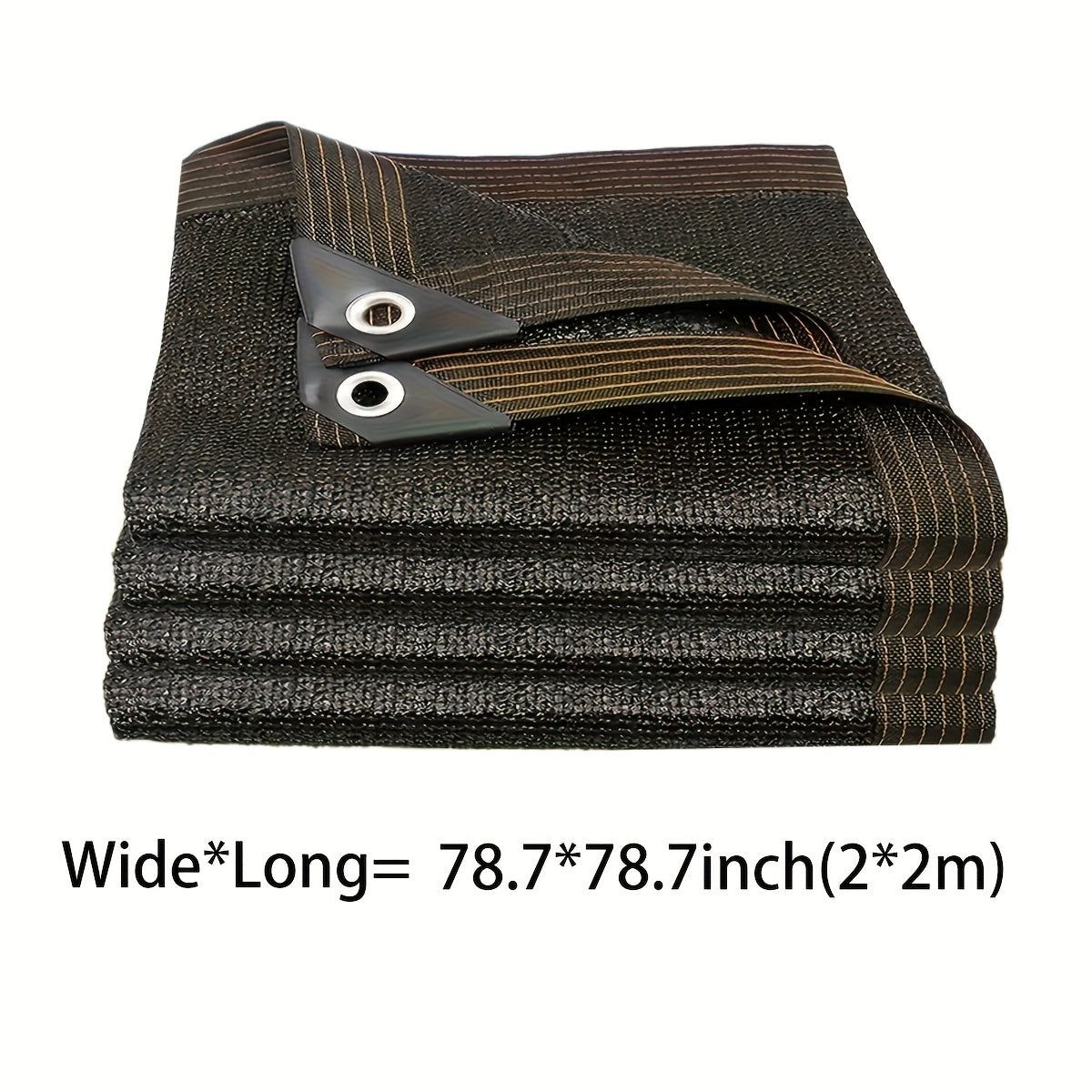 Rectangular Sunshade Net for Courtyard Balcony Garage Backyard Pool Lawn Outdoor Privacy Black 81-90% Shade