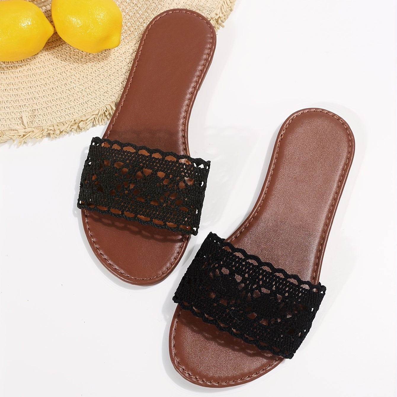 Women's Breathable Slide Sandals Lightweight Open Toe Summer Shoes