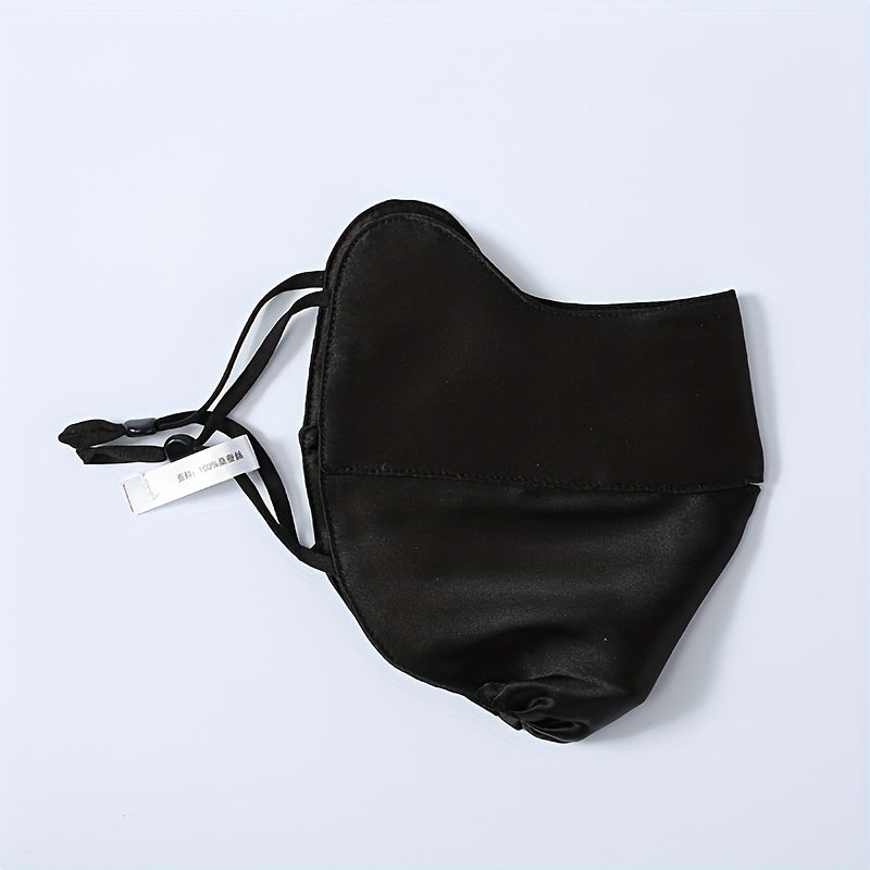 Women's Silk Face Mask with UV Protection and Breathable Sunscreen Properties
