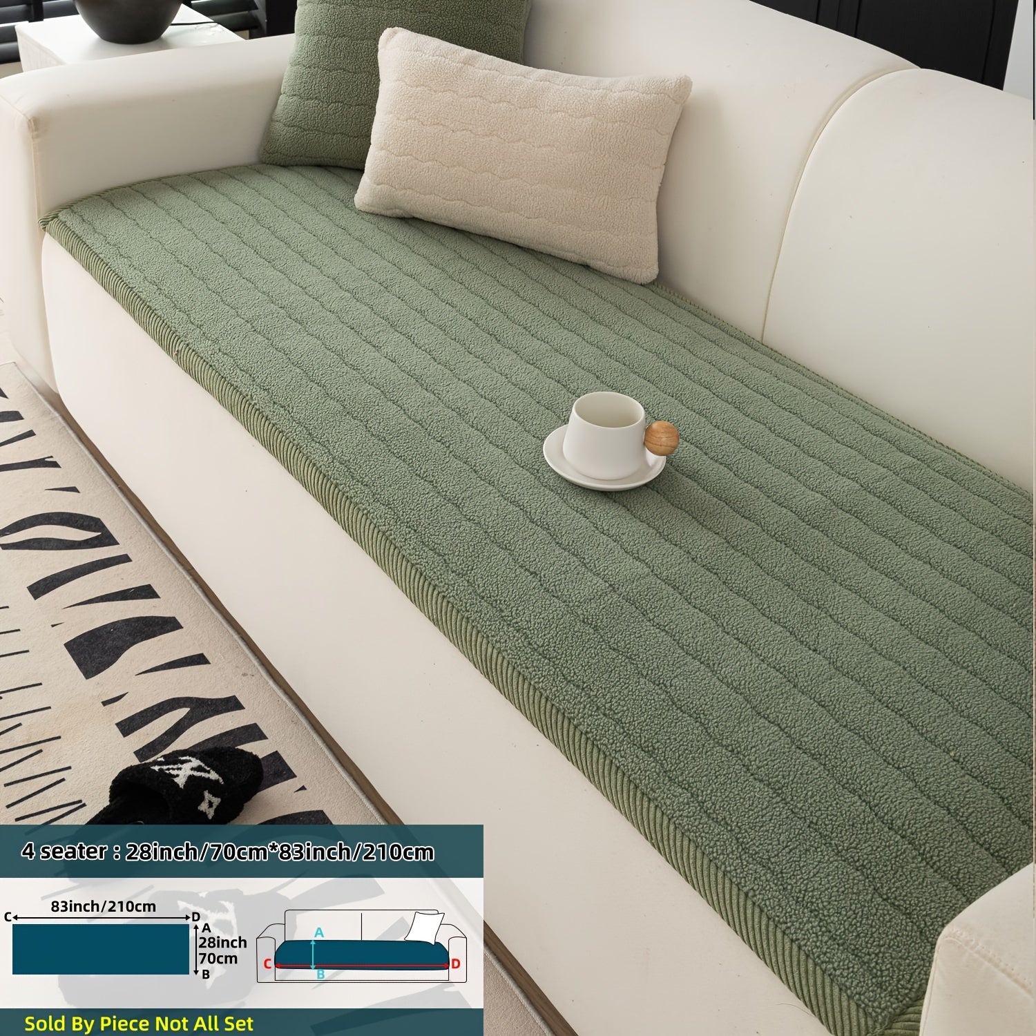 Bohemian Style Washable Pet-Friendly Non-Slip Sofa Cover for Living Room and Office