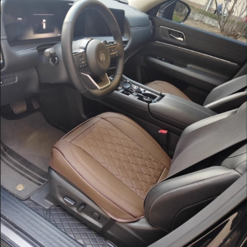 Avtomobil o‘rindiq qoplamalari 1/2/3 dona, qora faux charm, universal, barcha mavsumlar uchun, qarshilikli kiyishga mos