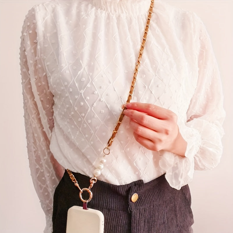 Длинный ремешок-ремень для мобильного телефона через плечо для женщин, запасная цепочка