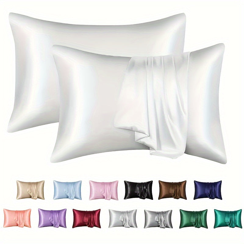 Classic Satin Pillowcase with Envelope Closure for Skin and Hair Care