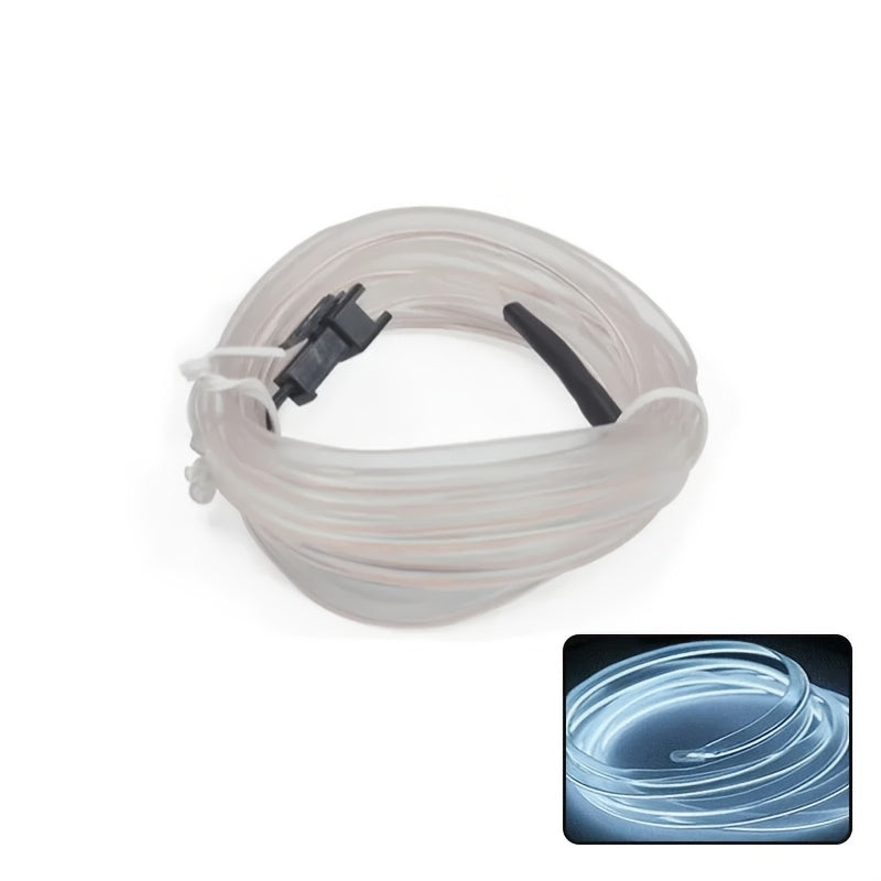 Гибкая светодиодная неоновая лента длиной 5 м, питаемая через USB, для украшения интерьера автомобиля