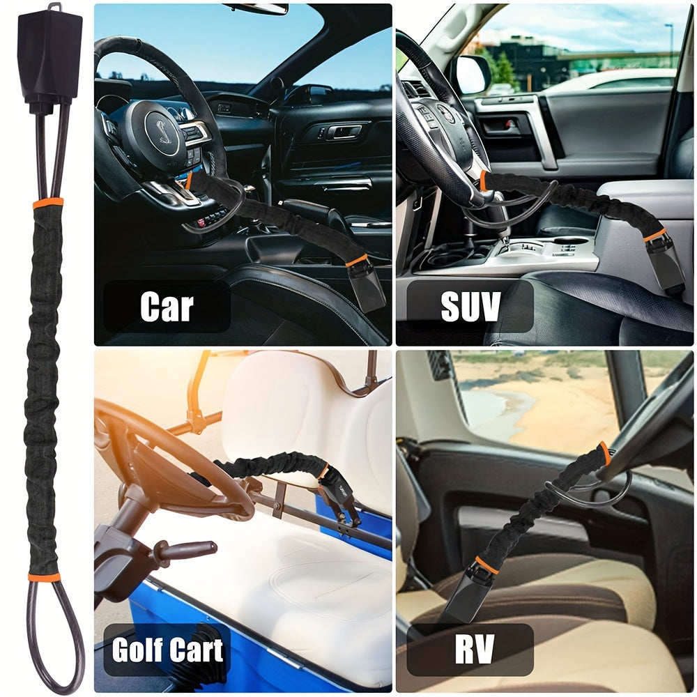 Universal Steel Steering Wheel Lock Anti-Theft Device for Most Vehicles