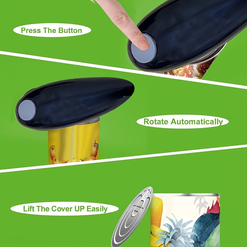 Avtomatik banko va shisha ochuvchi funksiyali elektr banko ochgich, qo'ldan foydalanmasdan tortish tugmasi, 2 AA batareyasi bilan ishlovchi (batareyalar kiritilmagan), bardoshli plastmassa material, uchun mukammal