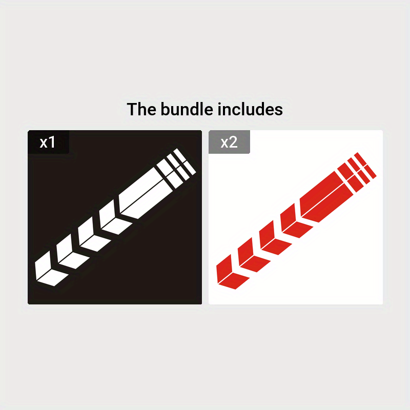 Calcomanía para guardabarros de motocicleta, flecha reflectante, rayas, a prueba de agua, duradera, PET, negro, blanco, amarillo, azul, rojo, verde