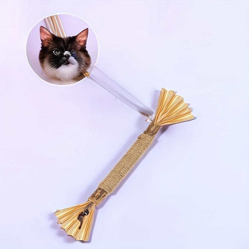Natural Sisal Cat Chew Stick Dental Health Eco-Friendly Durable Indoor Toy