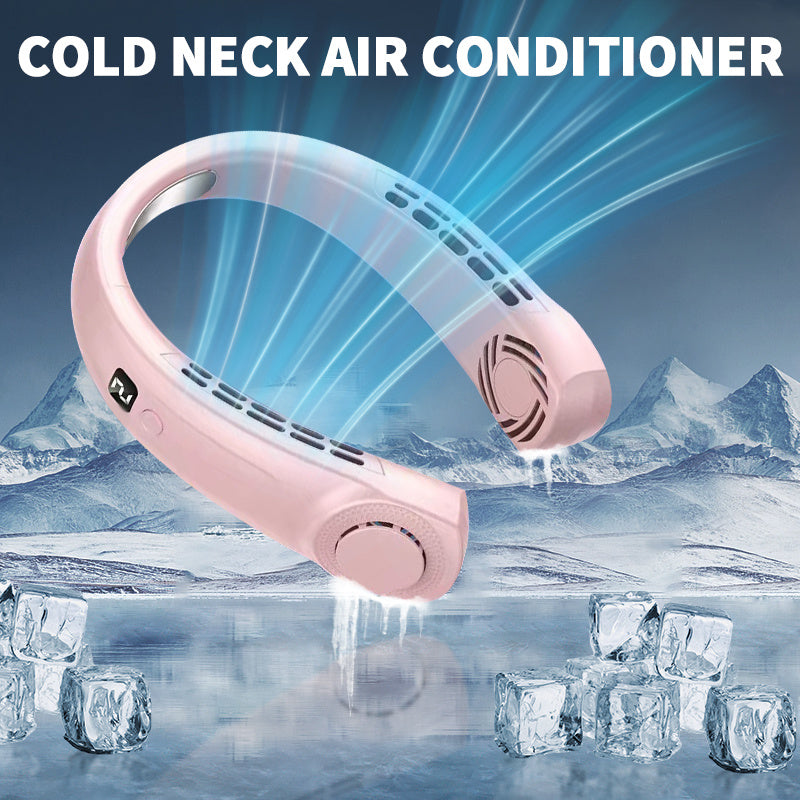 Bladeless Portable Neck Fan 360° Rotatable Airflow USB Rechargeable