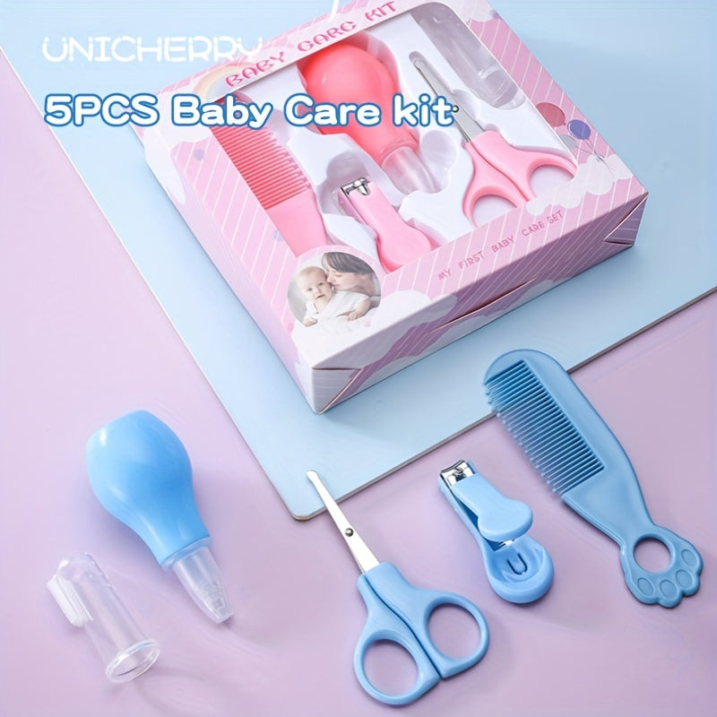 Set of 5 Healthcare and Grooming Essentials Safety Kit with Nose and Tongue Cleaning Tools