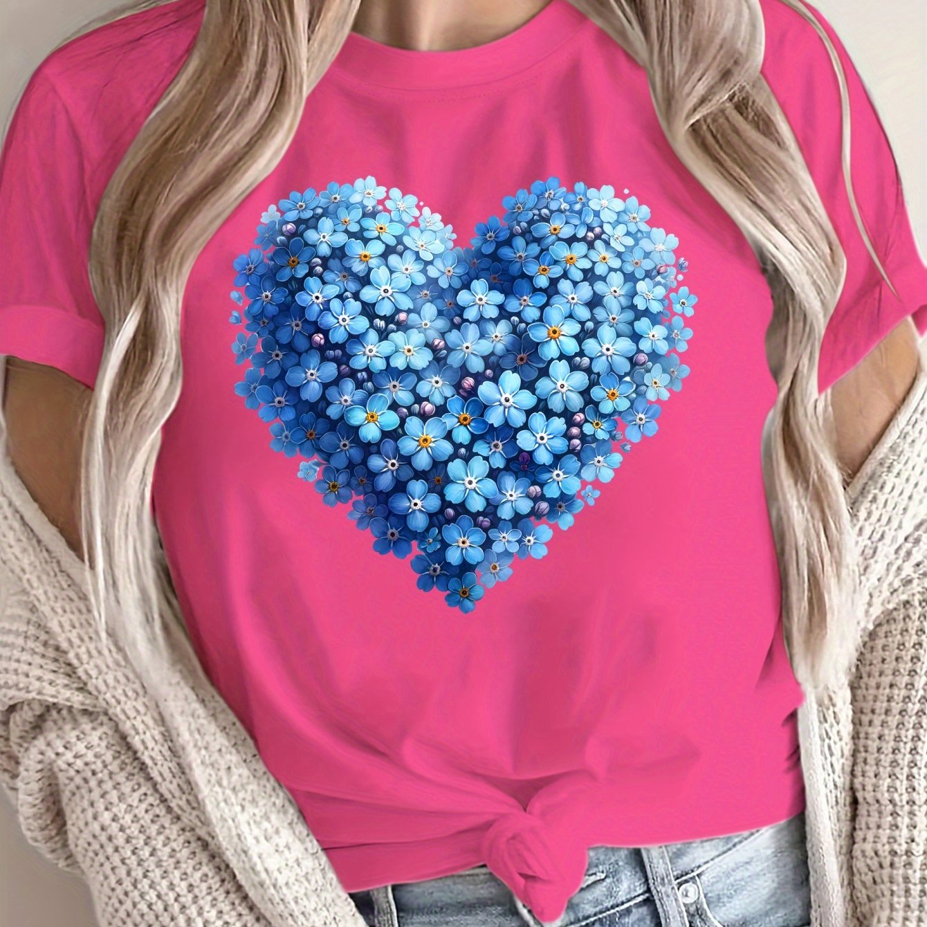 Women's Loose Large Size T-Shirt Soft Breathable Casual Summer Short Sleeve