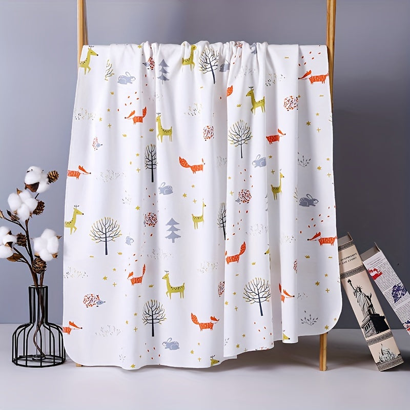 Плед размером 85 см на 85 см, изготовленный из мягкого, дышащего материала для тонкого и уютного обертывания или укутывания.