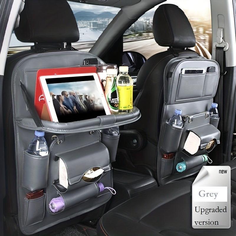 Organizador de interior de coche Bolsa colgante Bandeja de almacenamiento para basura y compras