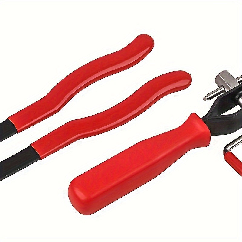 Juego de 2 pinzas para abrazaderas de juntas CV para vehículos, rojo, herramienta automotriz