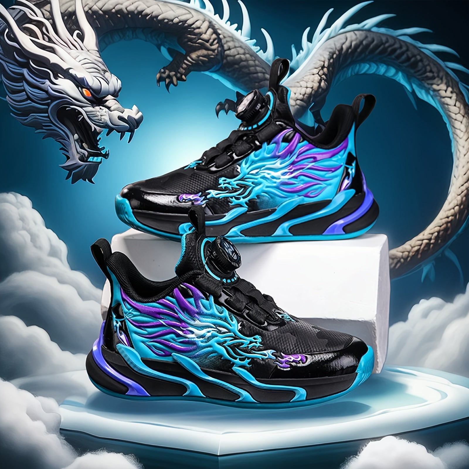 Youth Striped Low Top Sneakers for Boys with PU Upper and PVC Sole