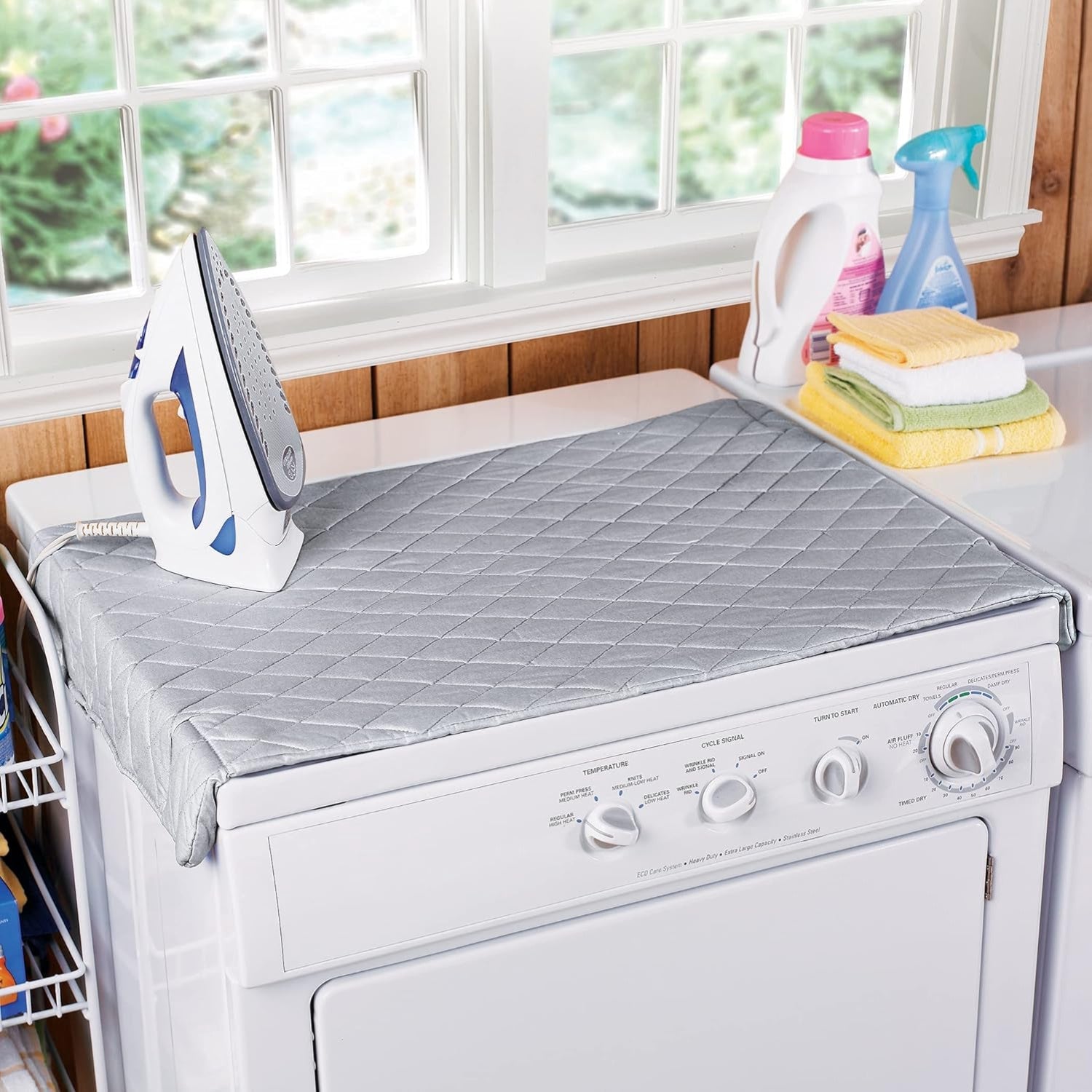 Alfombrilla de planchar plegable resistente a altas temperaturas, anti-quemaduras, para uso portátil en el hogar