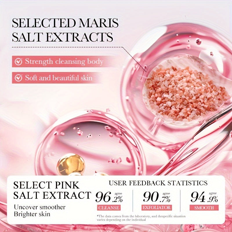 240g SADORER Himoloy Qizil Tuz Scrub, Barcha Terilar Turi uchun Chuqur Tozalash va Yumshoq Eksfoliatsiya bilan Uniseks- kattalar uchun Tana Scrub.