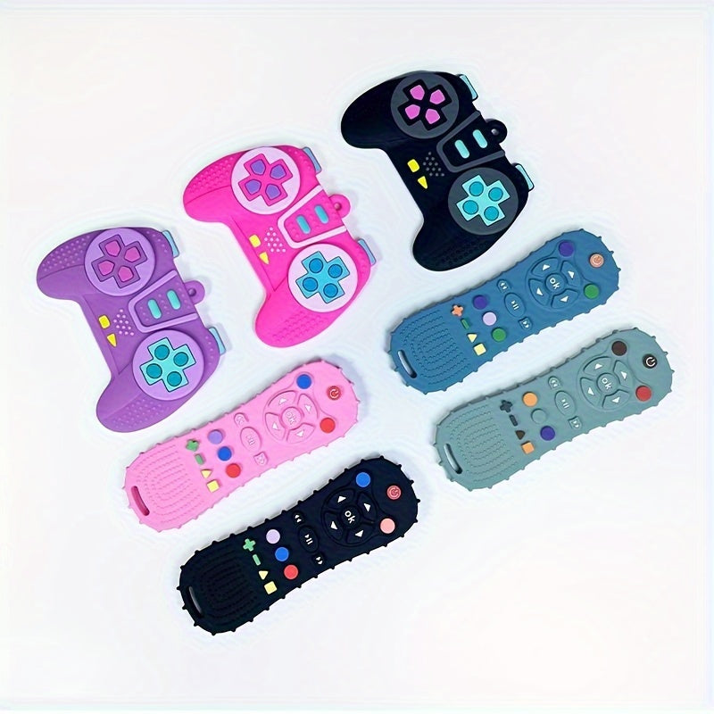 Baby Teething Toy Silicone Simulation Remote Control Handle for Babies