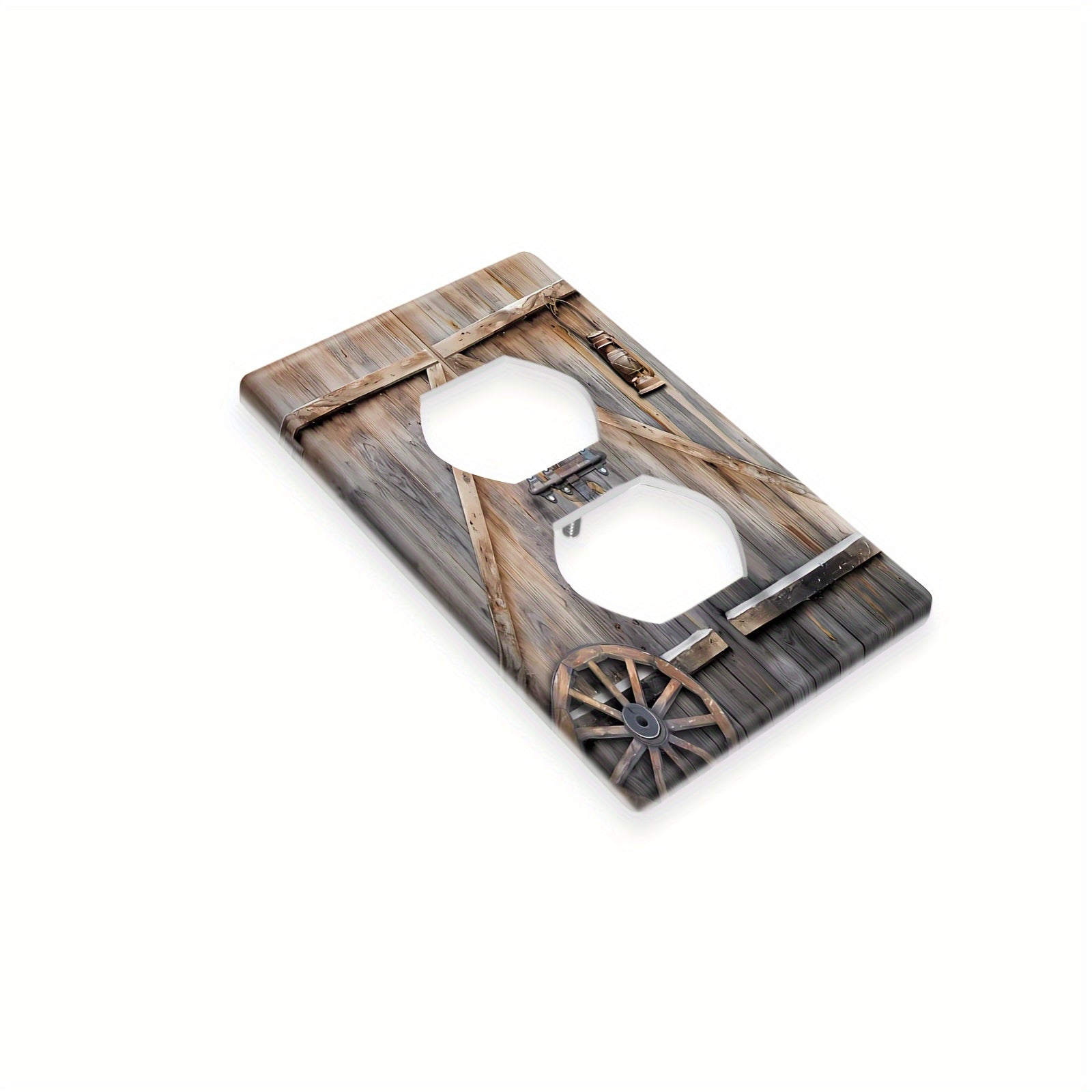 Wooden Barn Door Switch Panel for Bedroom Electrical Switches