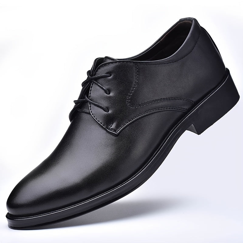 Men's Formal Shoes Leather Lace-Up Business Shoes for Weddings Parties Office