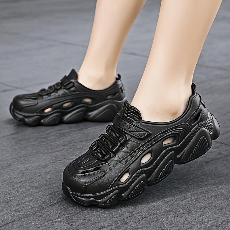 Women's Casual Breathable Canvas Hole Shoes All-Season Outdoor Walkers