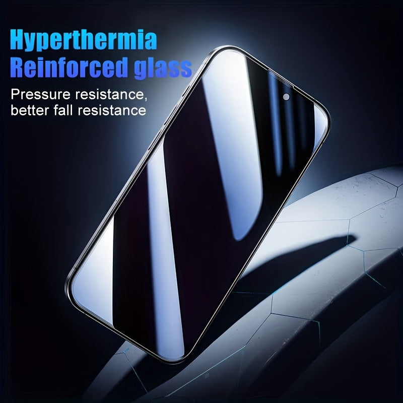 5pcs Privacy Screen Protector for iPhone Tempered Glass Dust-Free Privacy Film