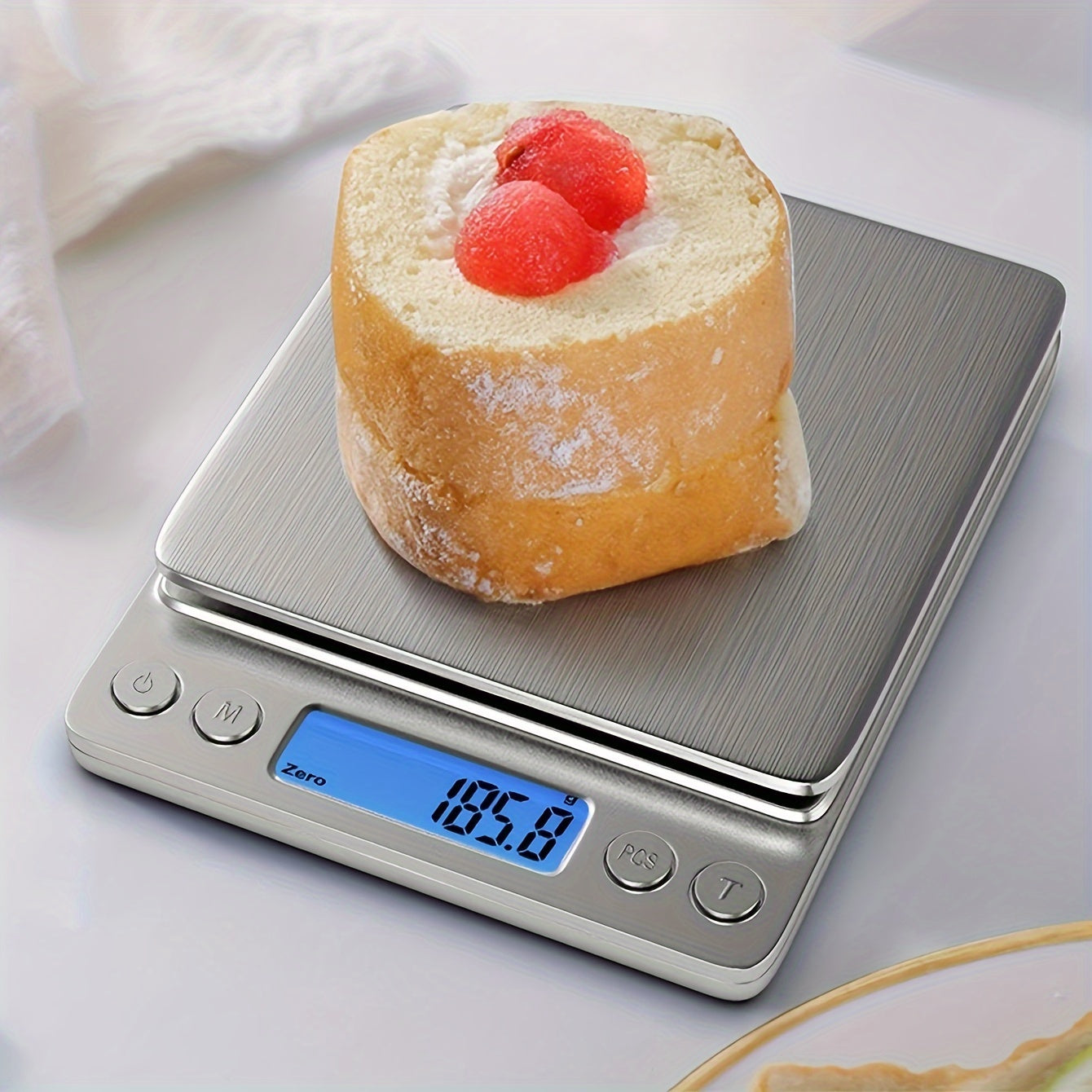 Digital Kitchen Scale for Food Weighing in Grams and Ounces Battery-Free 3kg