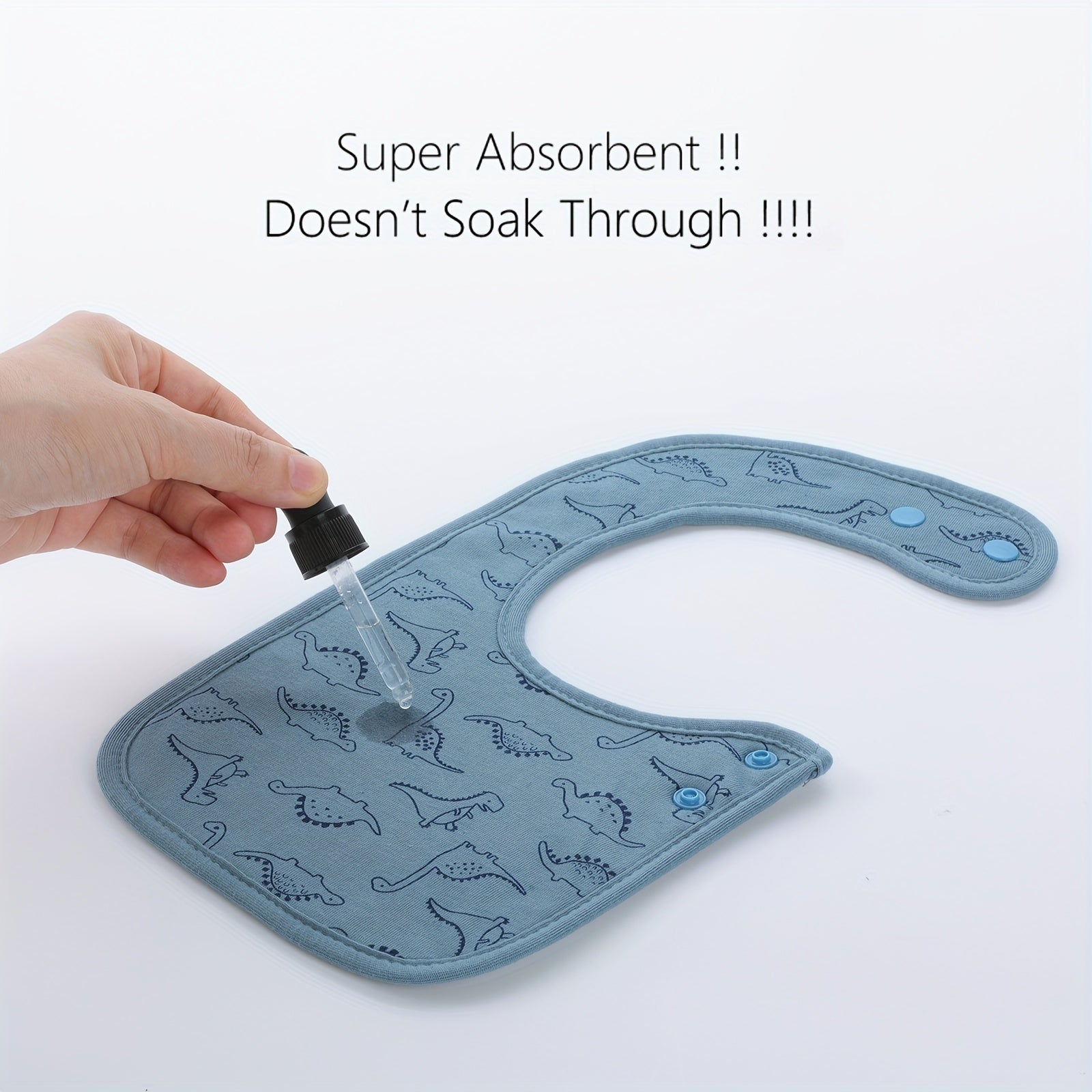 Set of 5 Soft Absorbent Baby Bibs for Drooling, 0-36 Months, Gift Set