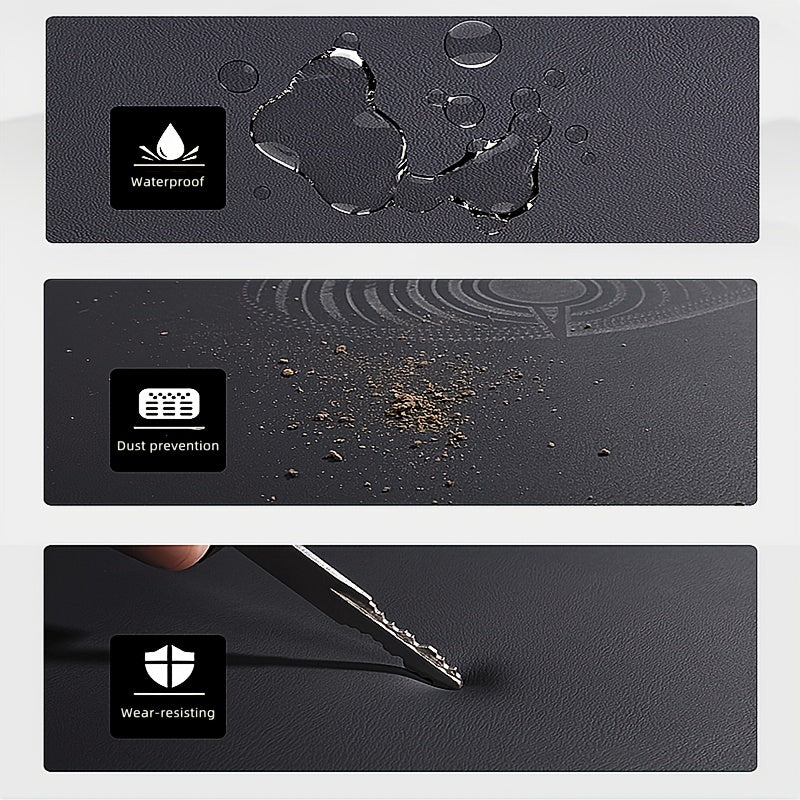 Universal PU Leather Trunk Mat for Tesla Model Y 2017-2024 Durable Odorless