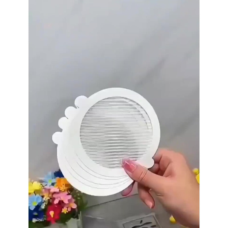 Disposable Hair Catcher Mesh Stickers for Shower Drains 10 Pack Prevent Clogs Odors