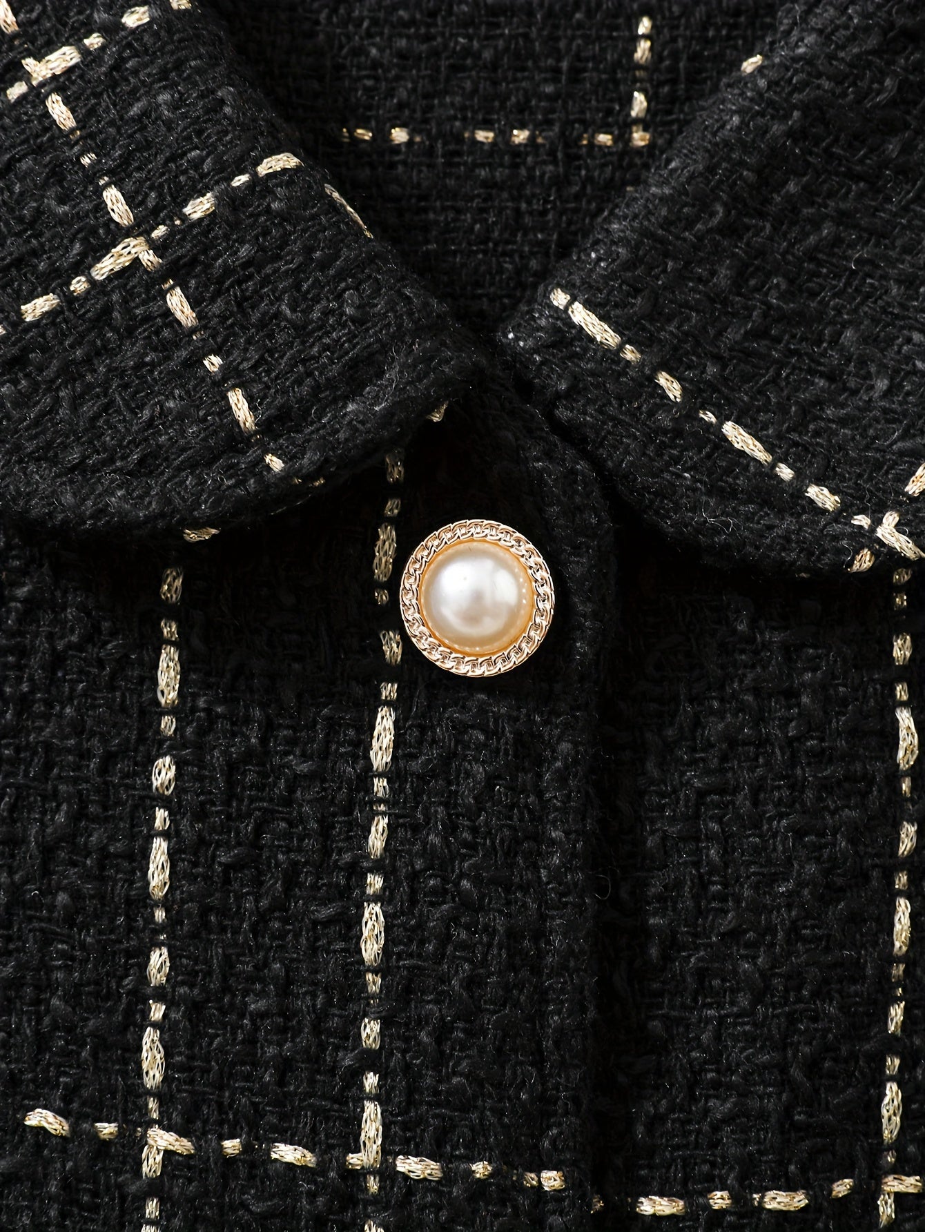 Детский комплект из платья в клетку и топа с высоким воротником, полиэстеровая смесь, весна-осень, для прогулок на улице