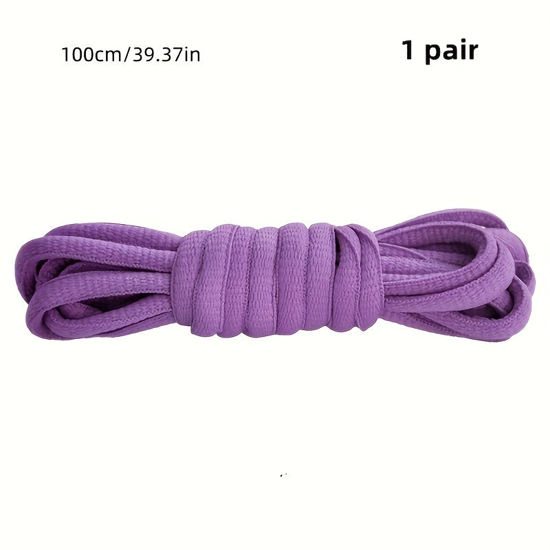 Unisex Classic Nylon Half Round Shoelaces for Sneakers 100cm-120cm