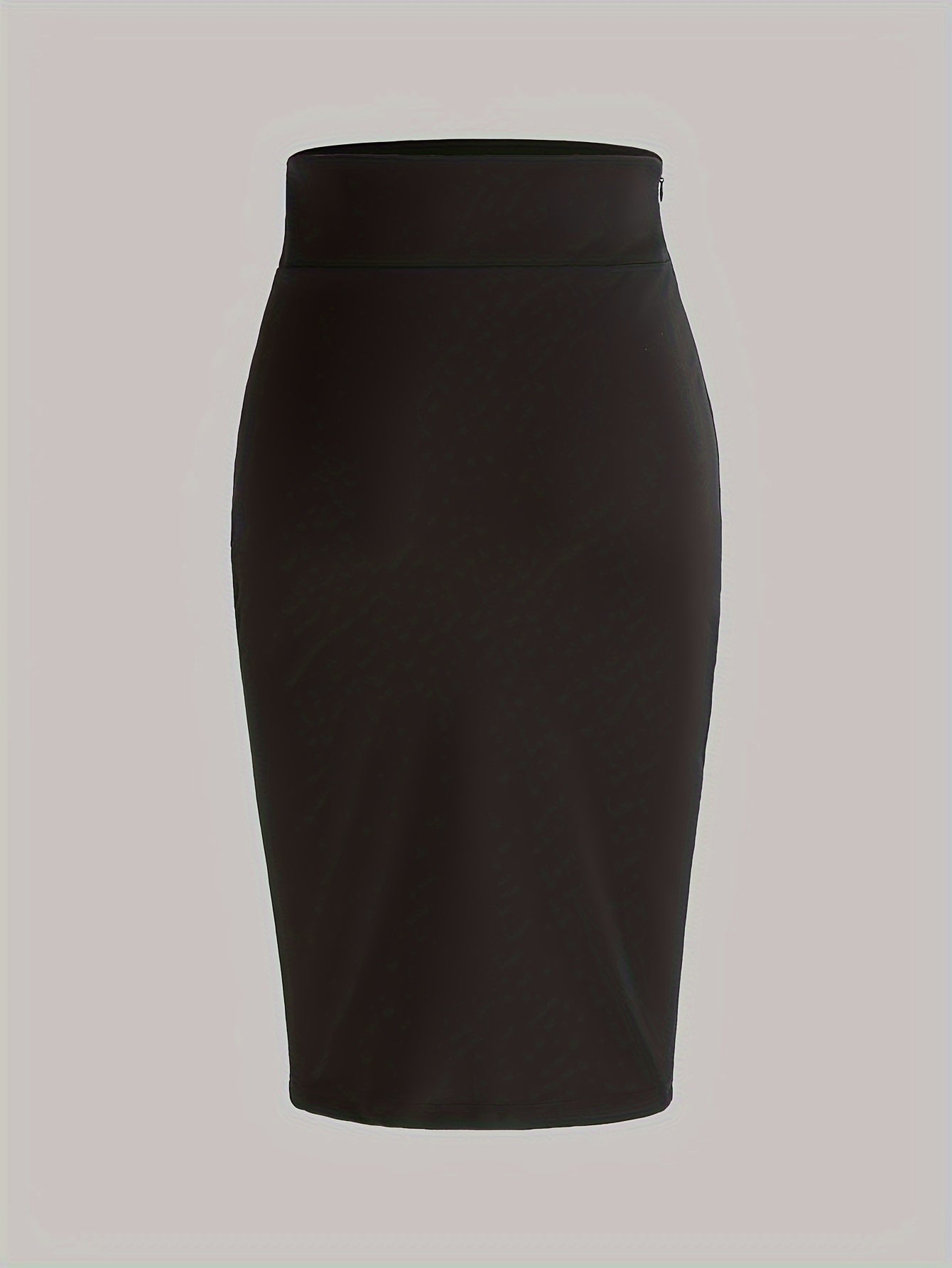 Women's High Waist Bodycon Skirt Solid Knee-Length Sheath Spring Summer