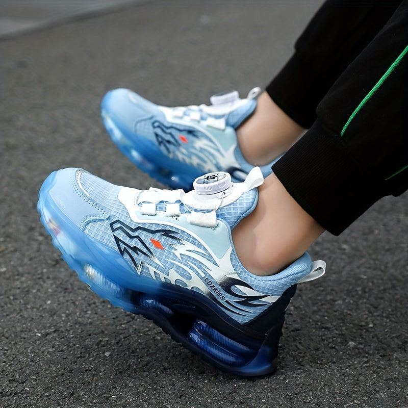 Kids' Boys Mesh Sneakers with Animal Pattern Stripes Low Top Breathable Outdoor Running