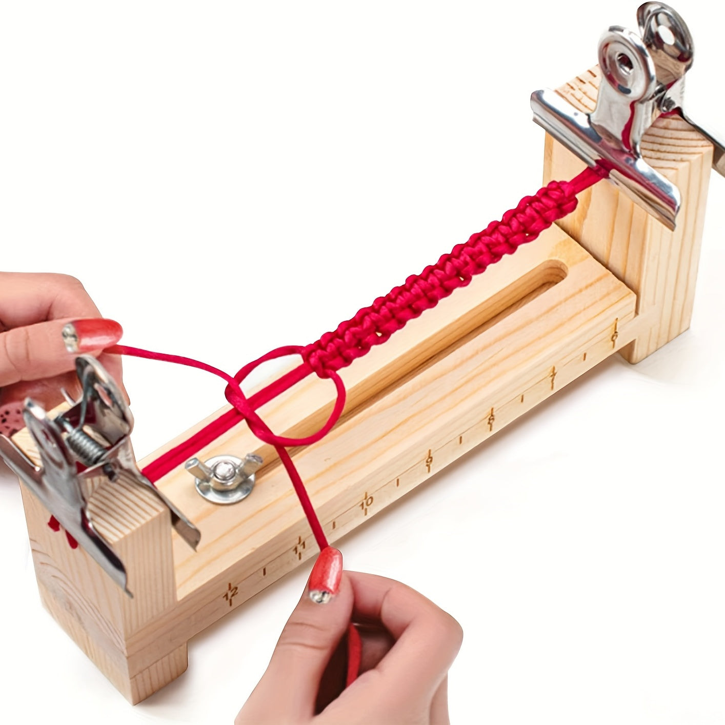 Wooden Bracelet Jig Kit for Paracord Jewelry Making DIY Braiding Frame for Wristbands