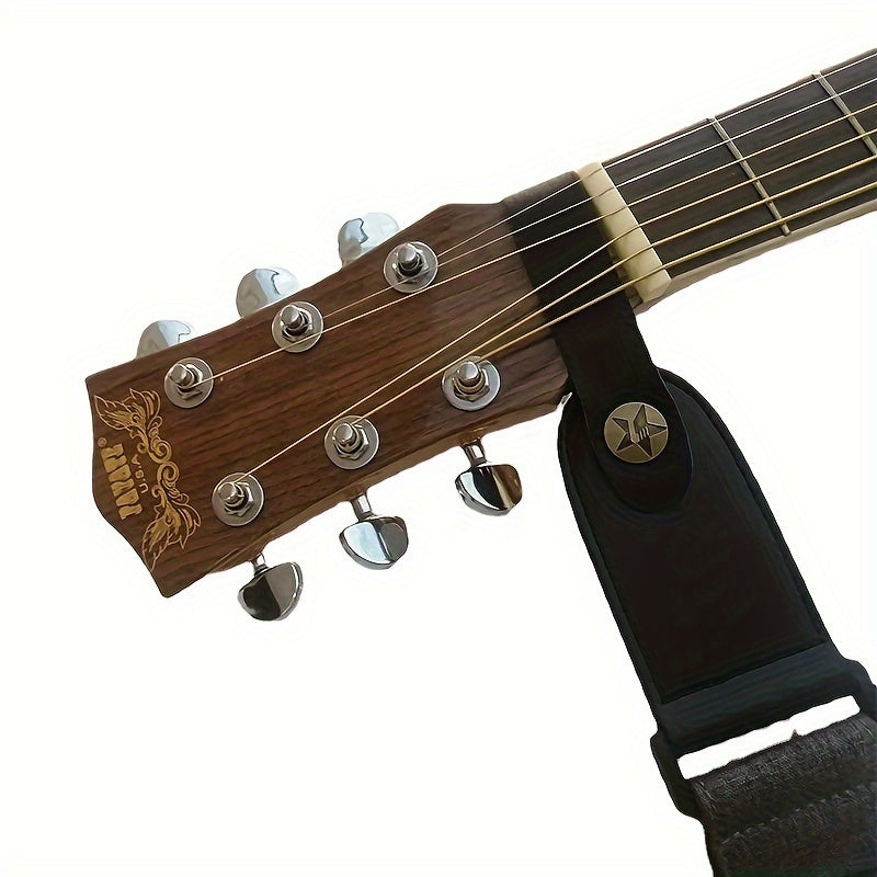 Removable Steel-String Guitar Headband for Acoustic Bass Electric Guitars